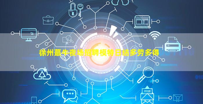 徐州蕞牛夜场招聘模特日结多劳多得
